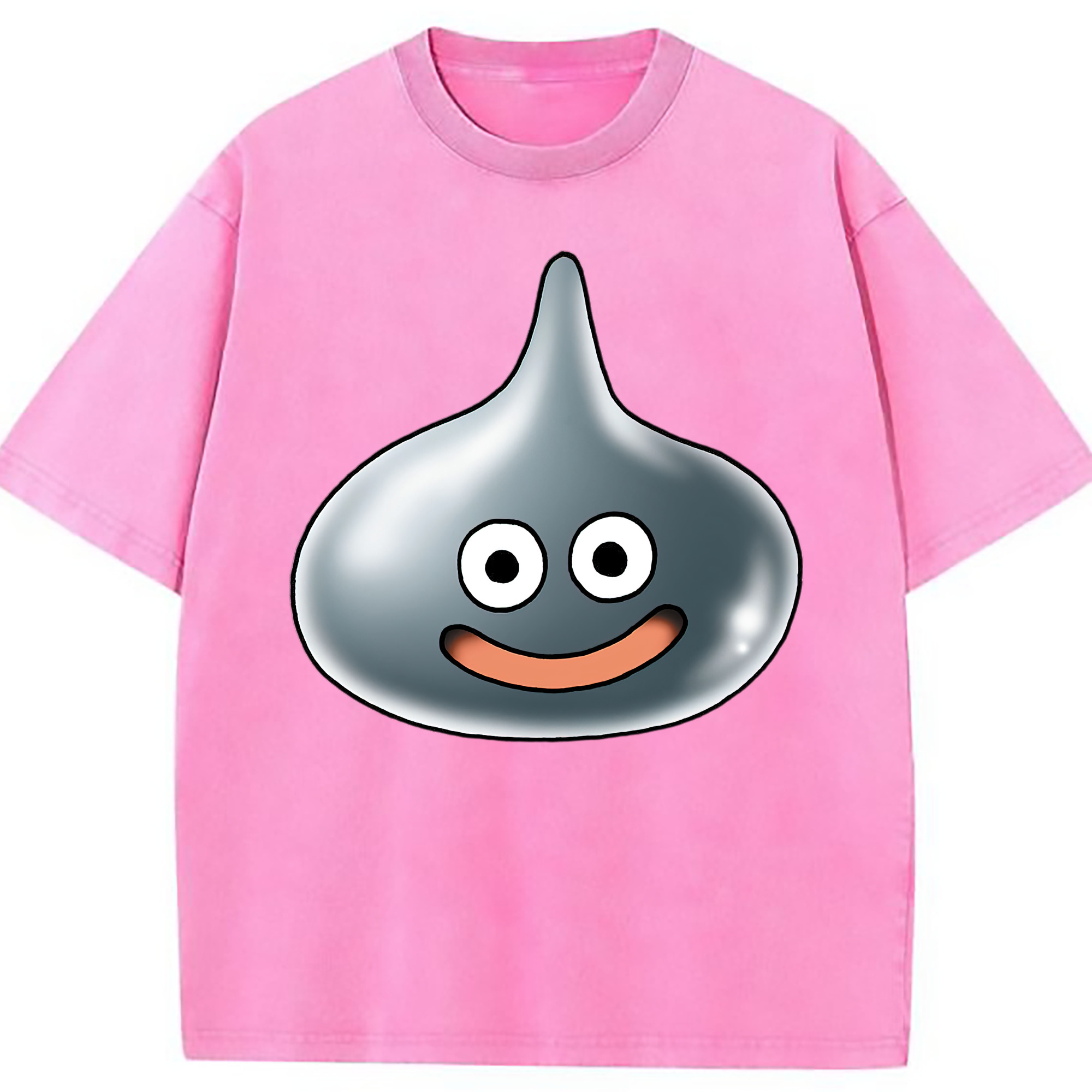 （画像用） ドラゴンクエスト Doragon Kuesuto Dragon Quest 綿100% ヴィンテージ風 半袖Tシャツ（フロントプリント）